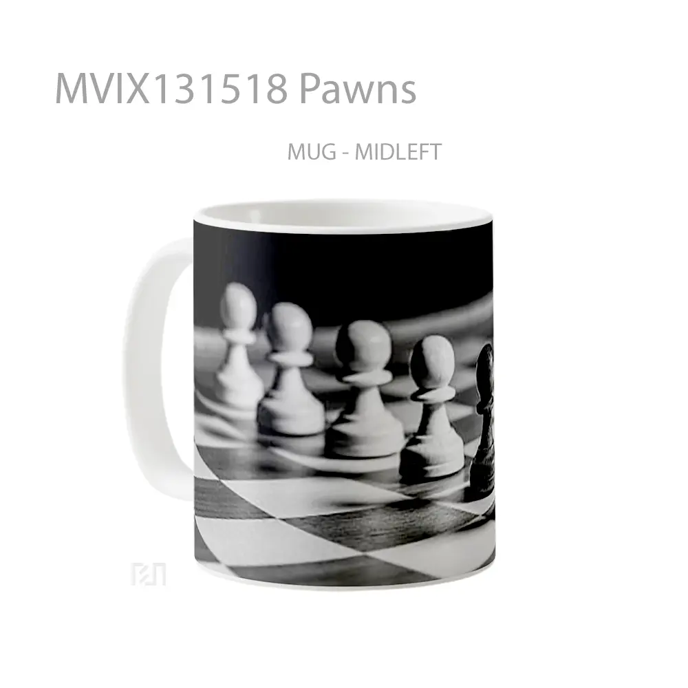 Mug Pawns Gelas Keramik Unik - All-side / Desain