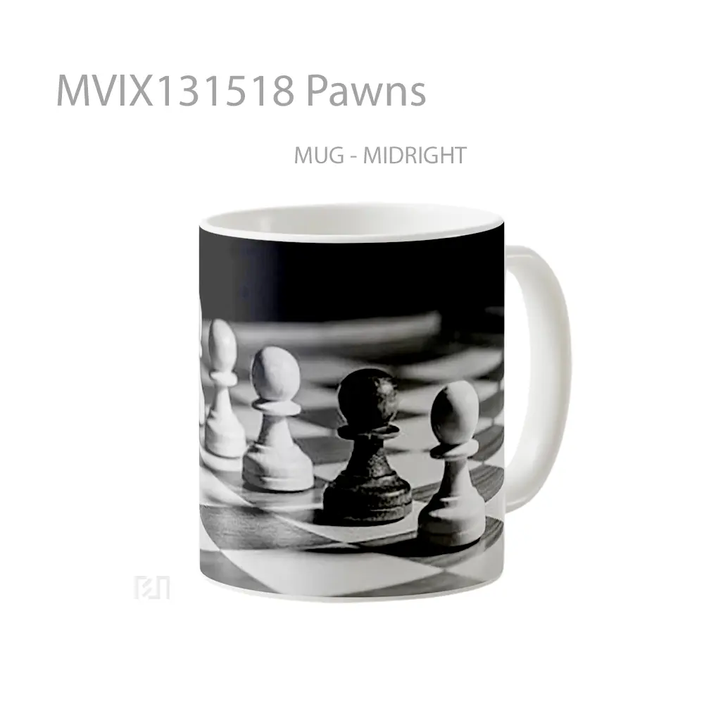 Mug Pawns Gelas Keramik Unik - All-side / Desain