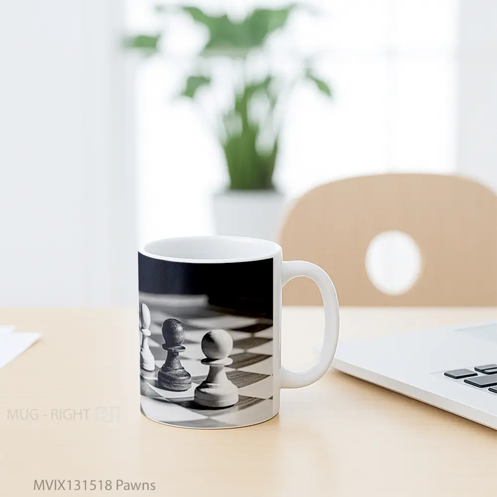Mug Pawns Gelas Keramik Unik - All-side / Desain