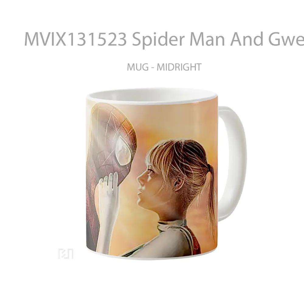 Mug Spider Man And Gwen Stacy Gelas Superhero - All-side / Desain