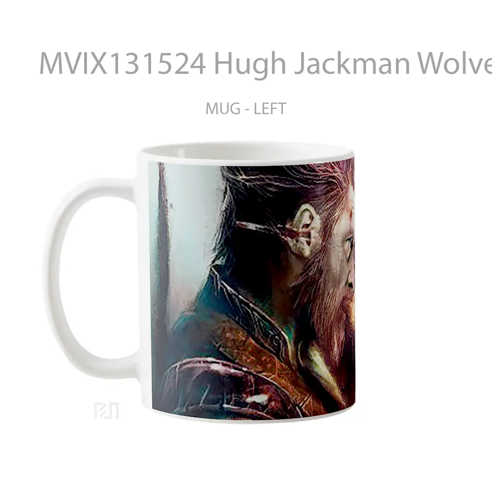 Mug Hugh Jackman Wolverine Gelas Superhero - All-side / Desain