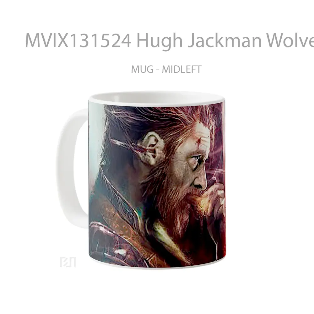 Mug Hugh Jackman Wolverine Gelas Superhero - All-side / Desain