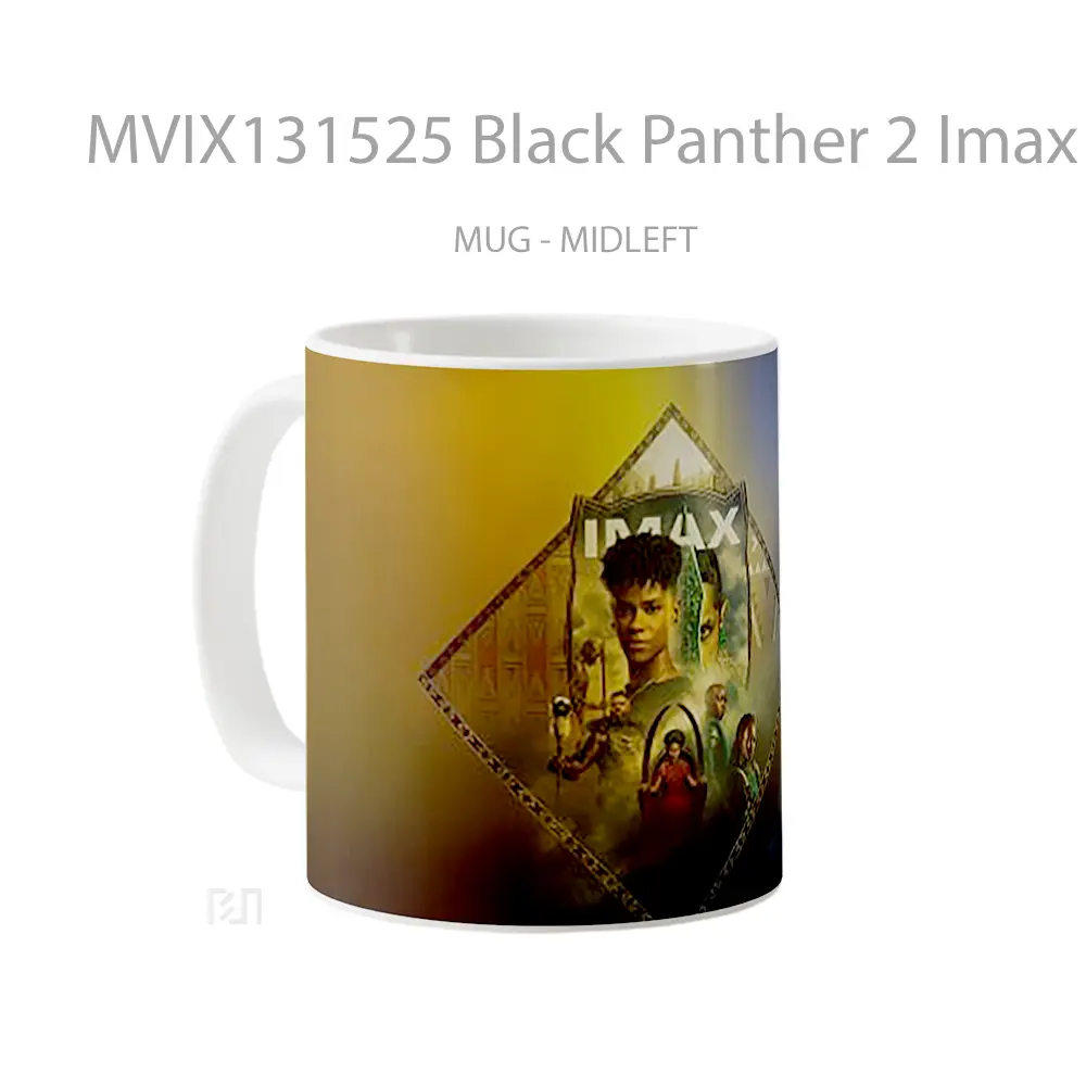 Mug Black Panther 2 Imax Poster Gelas Superhero - All-side / Desain