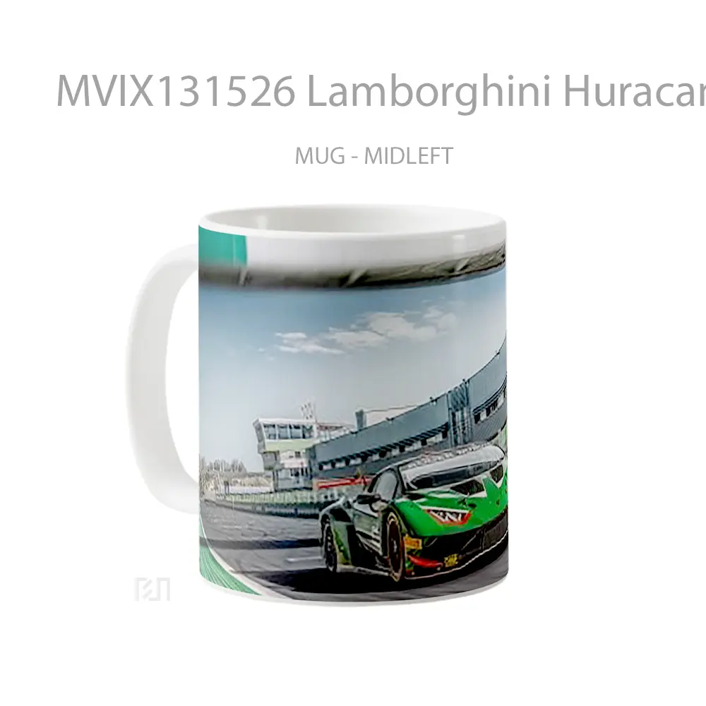 Mug Lamborghini Huracan Gt3 Evo2 Cangkir Mobil - All-side / Desain