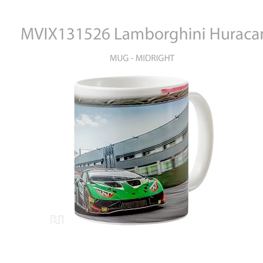 Mug Lamborghini Huracan Gt3 Evo2 Cangkir Mobil - All-side / Desain