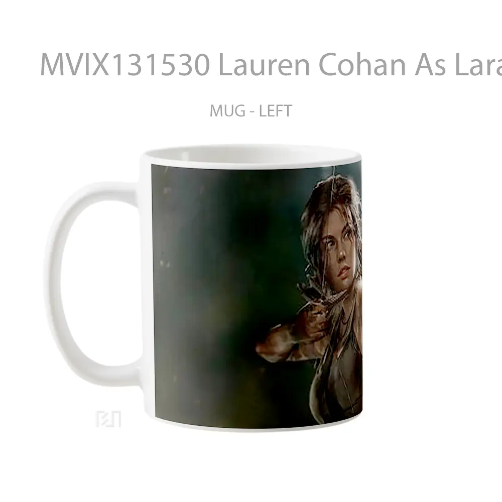 Mug Lauren Cohan As Lara Croft The Tomb Raider Gelas Keramik Unik - All-side / Desain