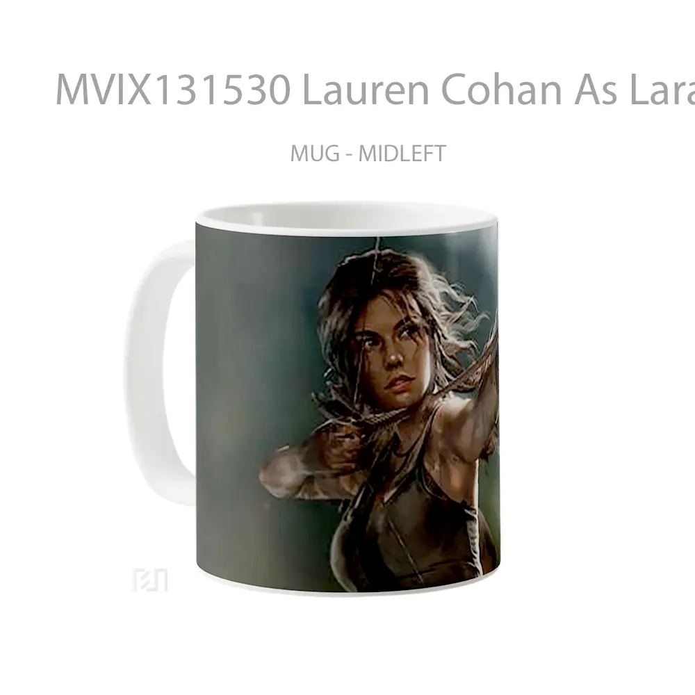 Mug Lauren Cohan As Lara Croft The Tomb Raider Gelas Keramik Unik - All-side / Desain