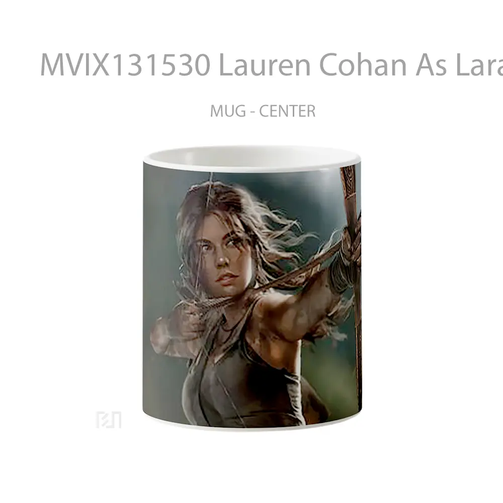 Mug Lauren Cohan As Lara Croft The Tomb Raider Gelas Keramik Unik