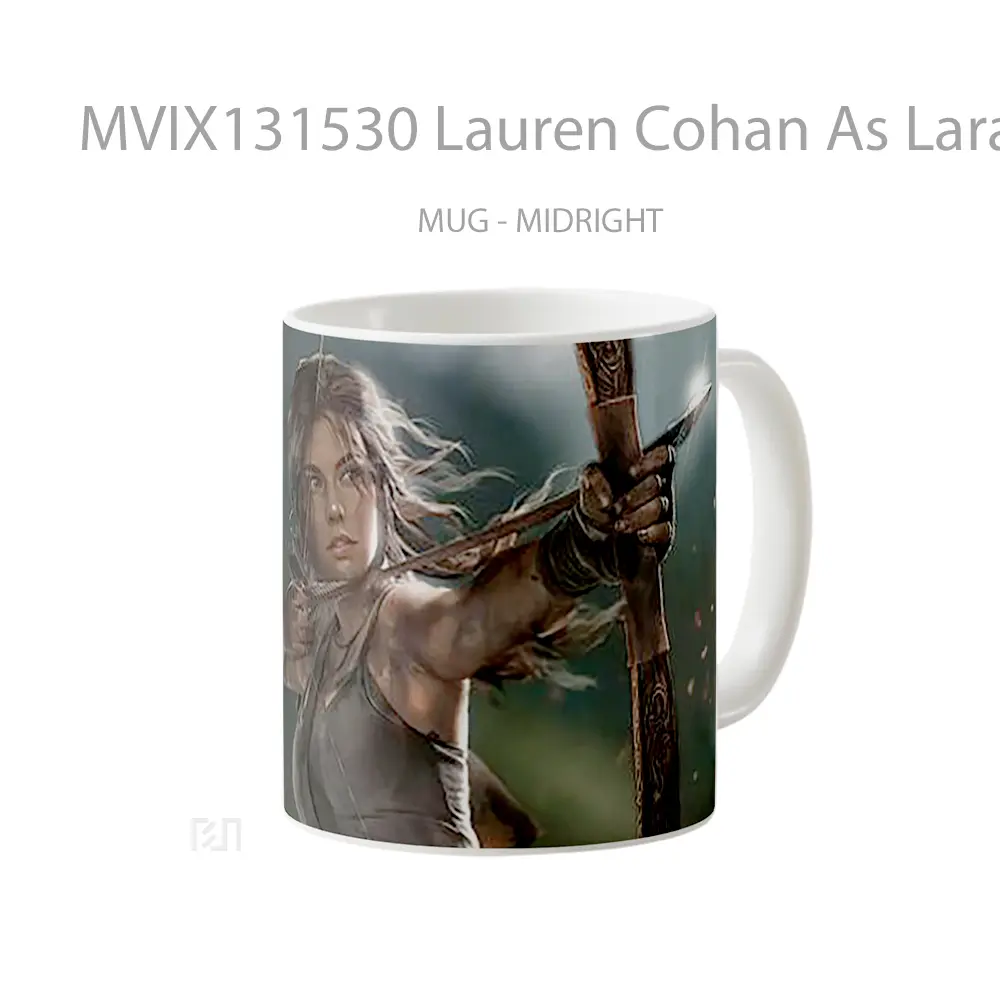 Mug Lauren Cohan As Lara Croft The Tomb Raider Gelas Keramik Unik - All-side / Desain