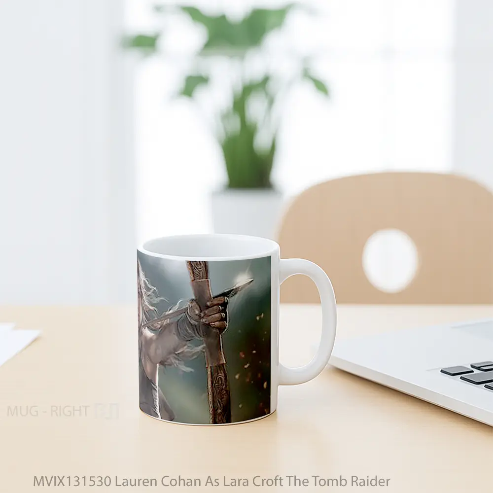 Mug Lauren Cohan As Lara Croft The Tomb Raider Gelas Keramik Unik - All-side / Desain
