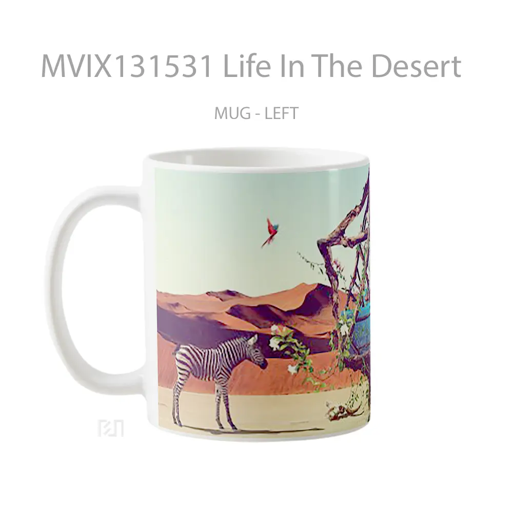 Mug Life In The Desert Gelas Pemandangan Alam - All-side / Desain