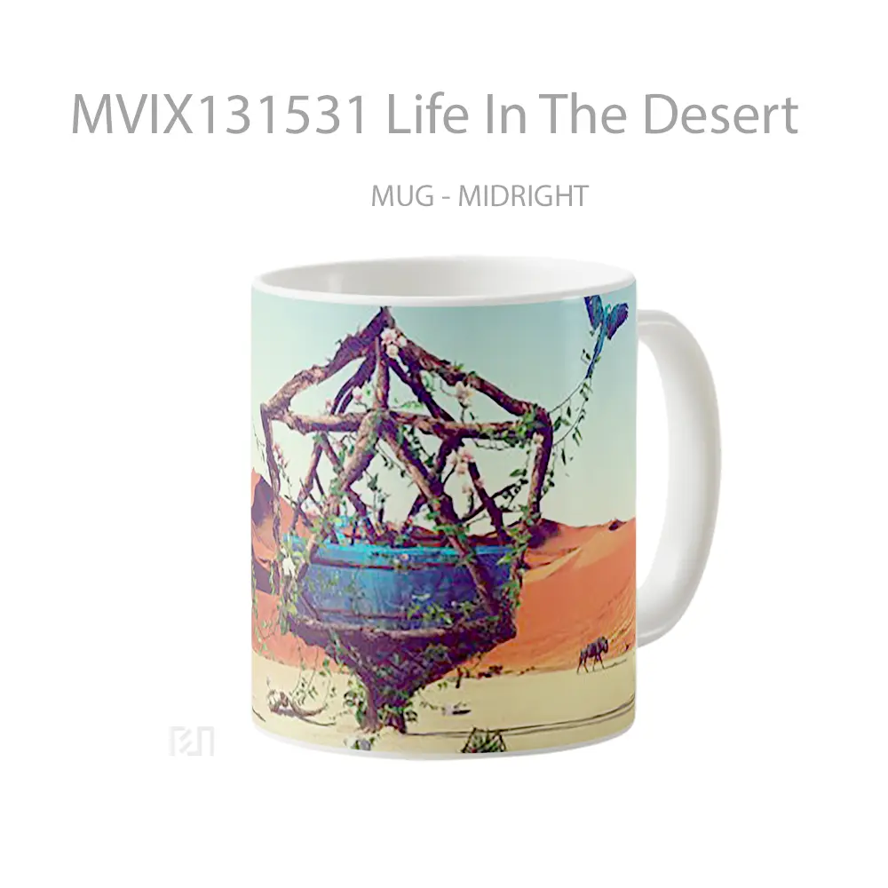 Mug Life In The Desert Gelas Pemandangan Alam - All-side / Desain