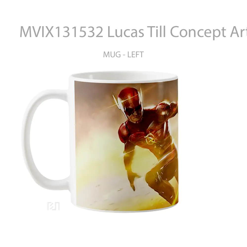 Mug Lucas Till Concept Art As New Flash Gelas Superhero - All-side / Desain