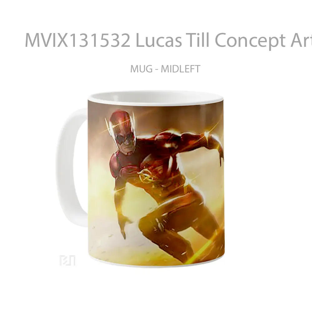Mug Lucas Till Concept Art As New Flash Gelas Superhero - All-side / Desain