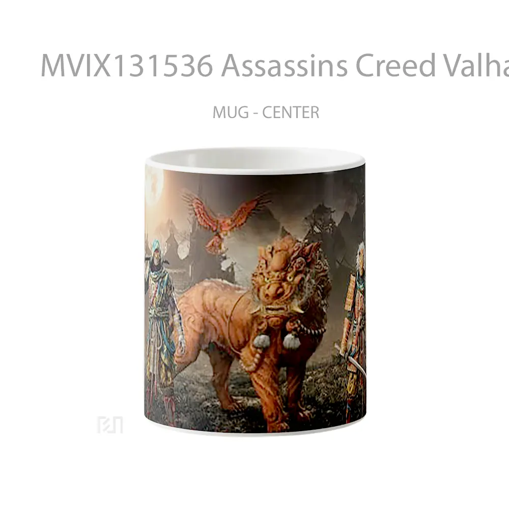 Mug Assassins Creed Valhalla The Yurei Bushido Cangkir Gamer
