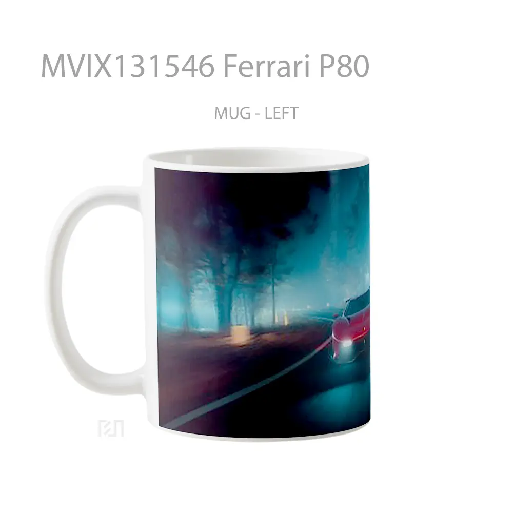 Mug Ferrari P80 Cangkir Mobil - All-side / Desain