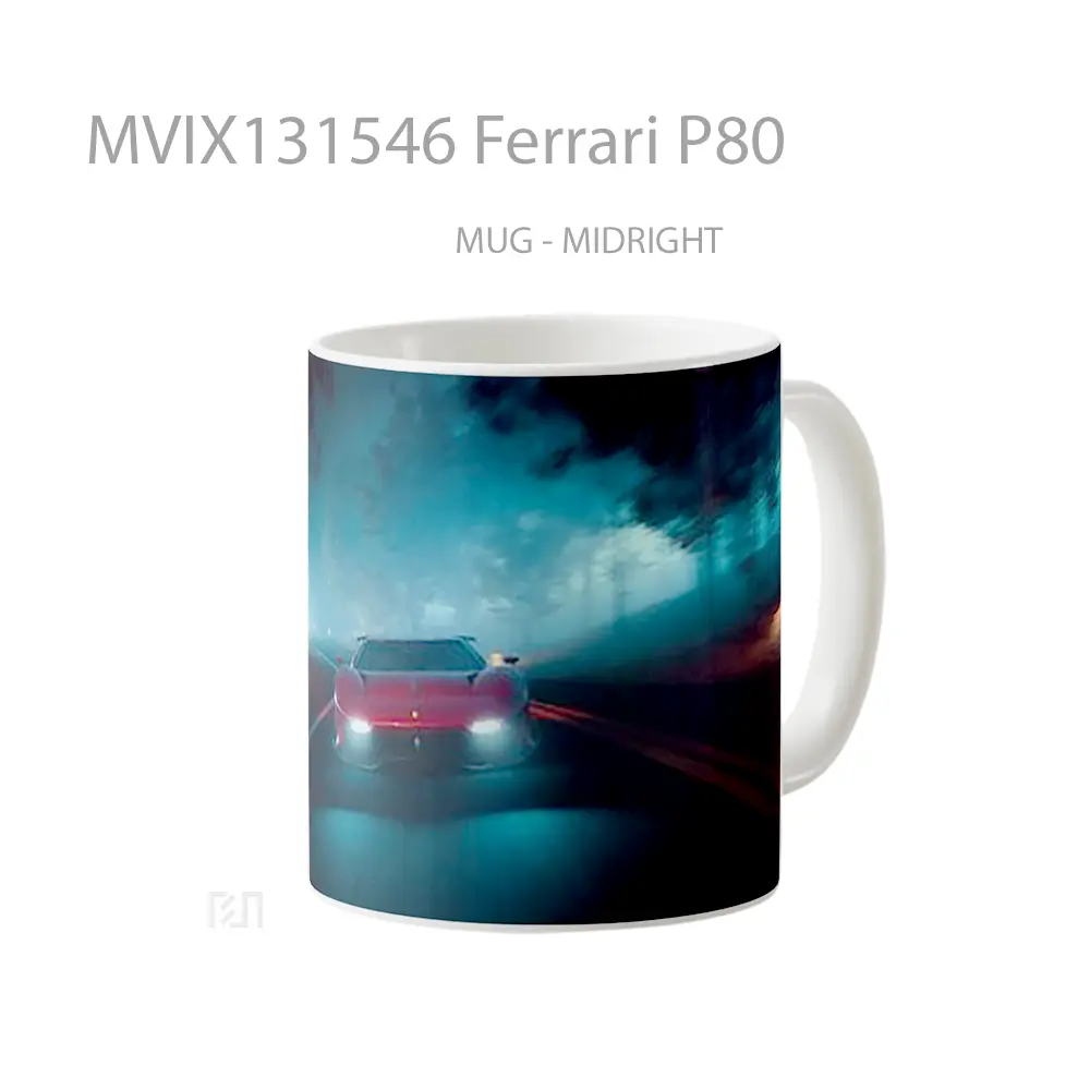 Mug Ferrari P80 Cangkir Mobil - All-side / Desain