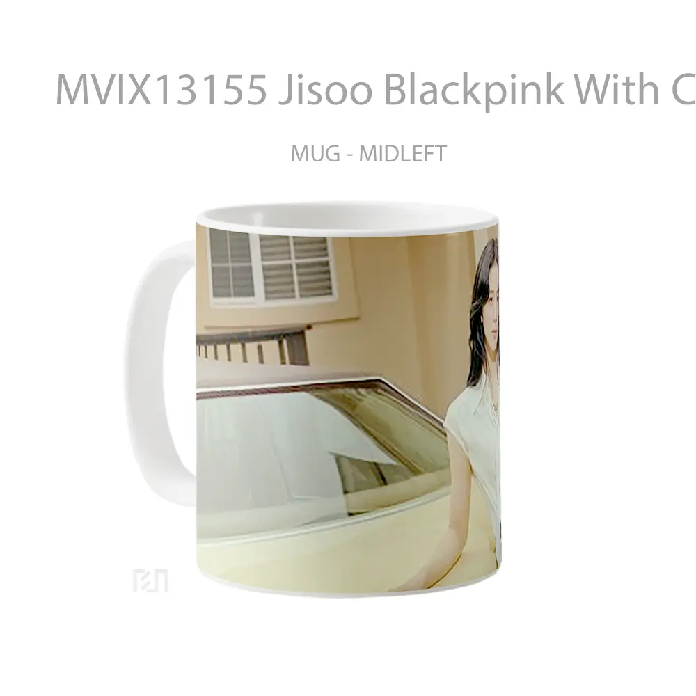 Mug Jisoo Blackpink With Car Cangkir Mobil - All-side / Desain