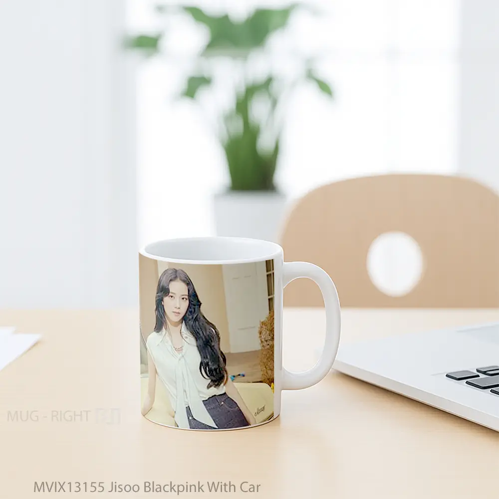 Mug Jisoo Blackpink With Car Cangkir Mobil - All-side / Desain