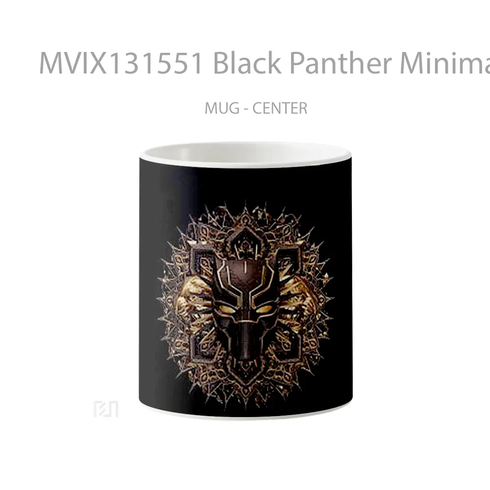 Mug Black Panther Minimalist Gelas Superhero