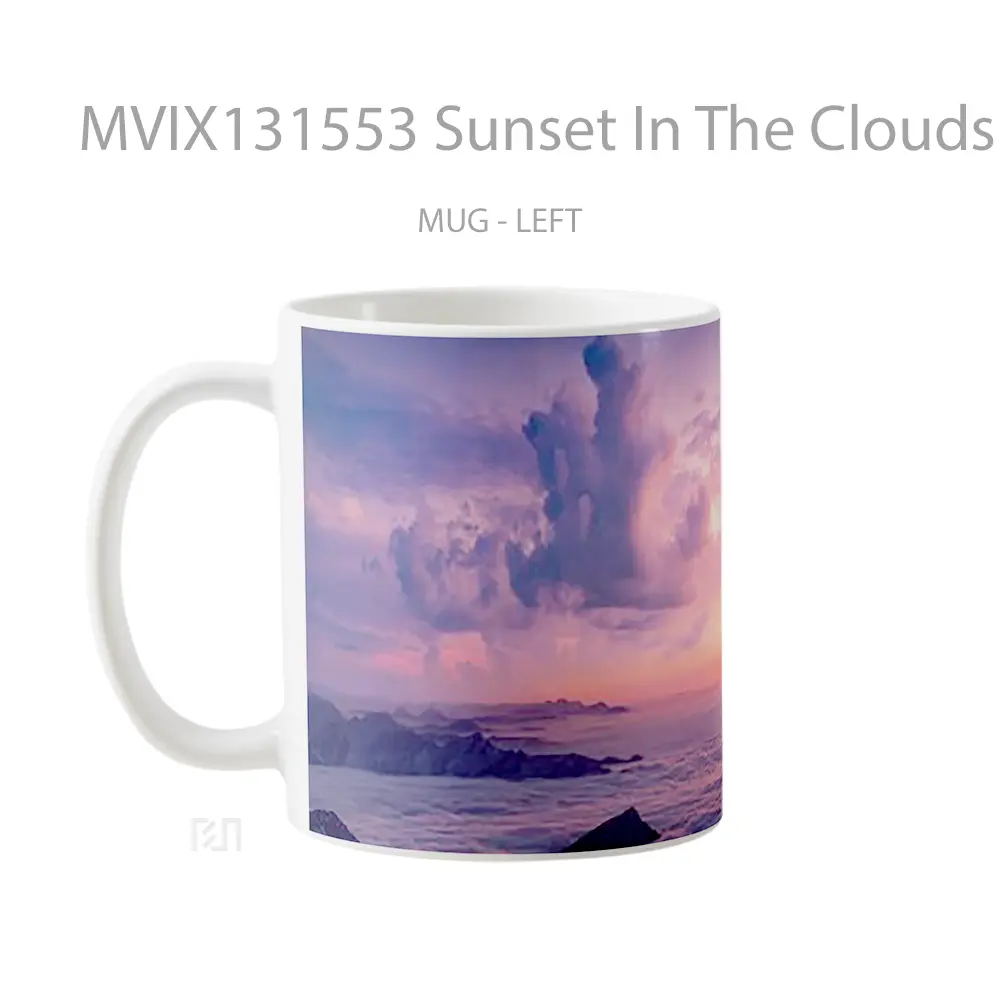 Mug Sunset In The Clouds Gelas Pemandangan Alam - All-side / Desain