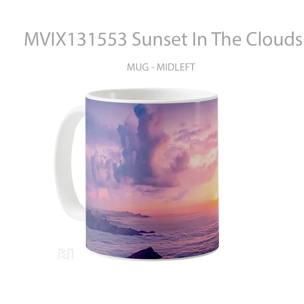 Mug Sunset In The Clouds Gelas Pemandangan Alam - All-side / Desain