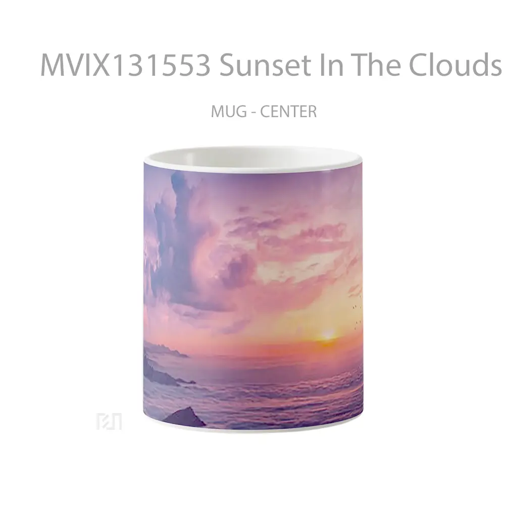 Mug Sunset In The Clouds Gelas Pemandangan Alam