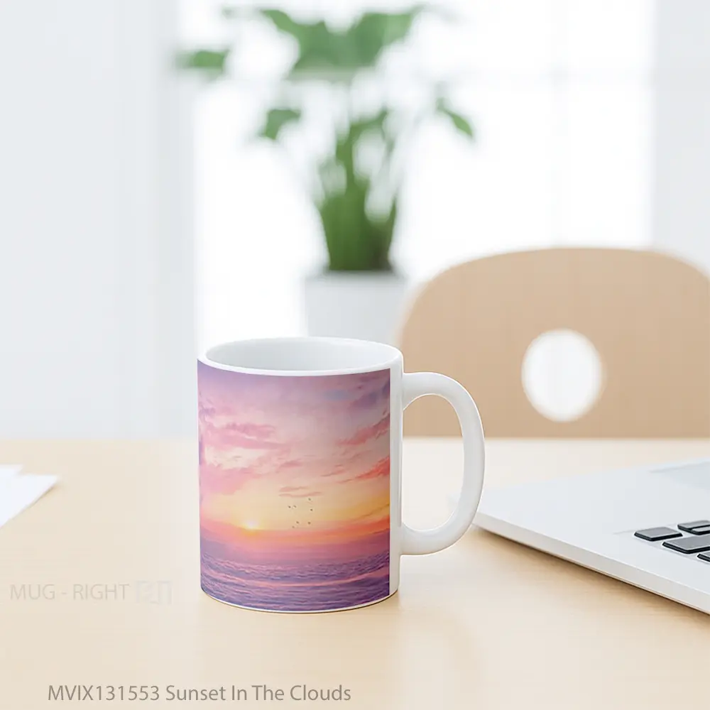 Mug Sunset In The Clouds Gelas Pemandangan Alam - All-side / Desain