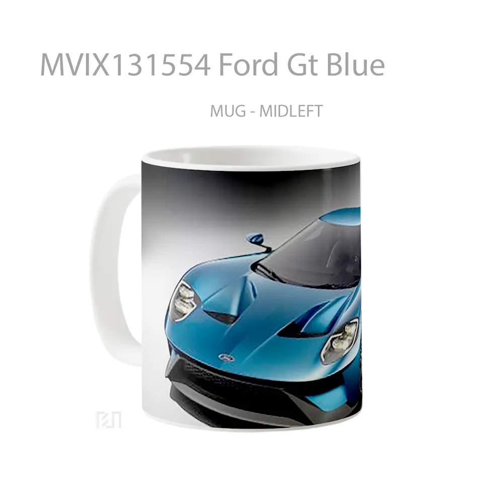 Mug Ford Gt Blue Cangkir Mobil - All-side / Desain