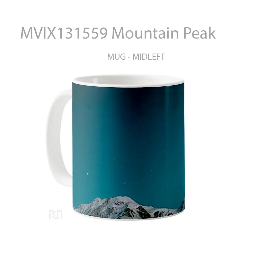 Mug Mountain Peak Gelas Pemandangan Alam - All-side / Desain