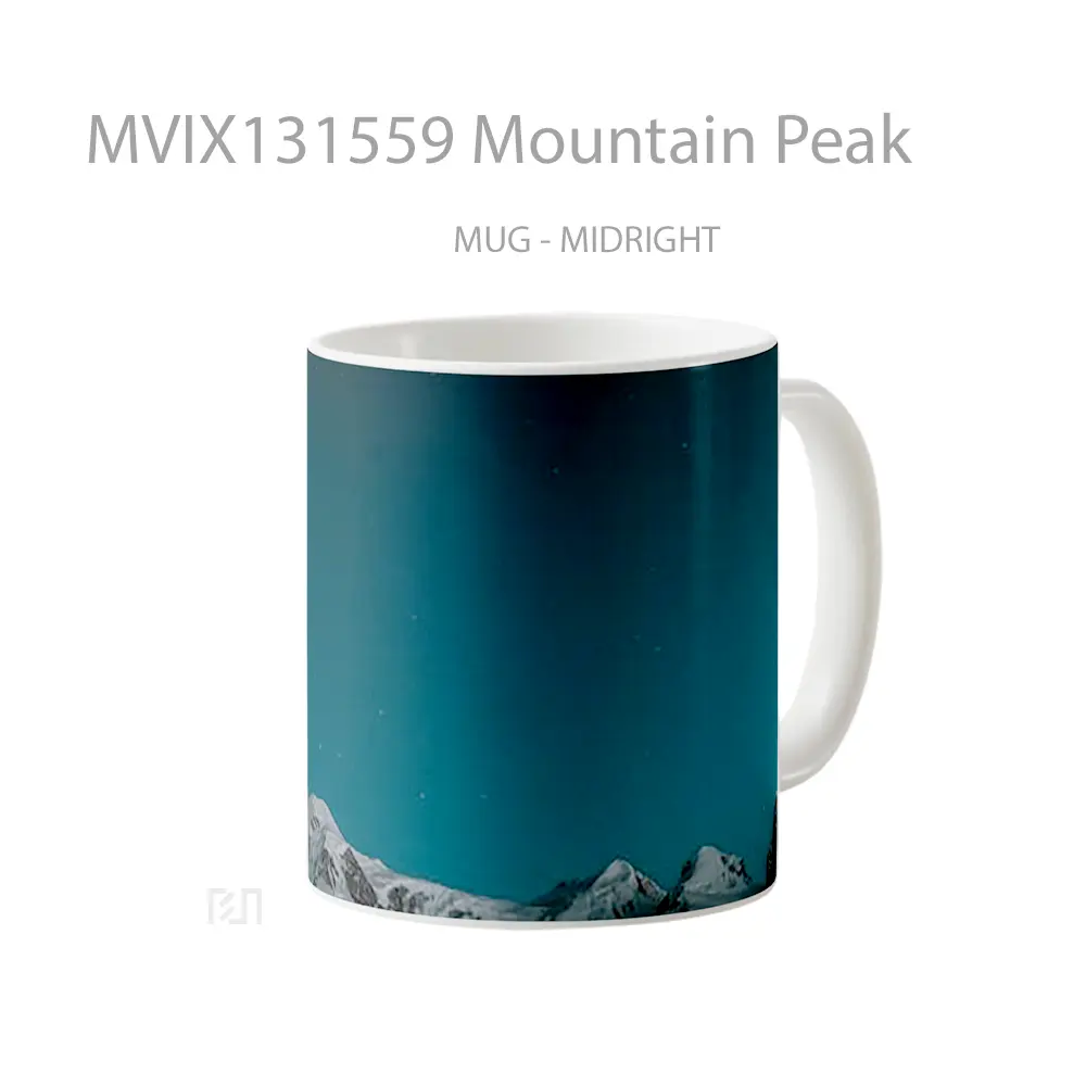 Mug Mountain Peak Gelas Pemandangan Alam - All-side / Desain