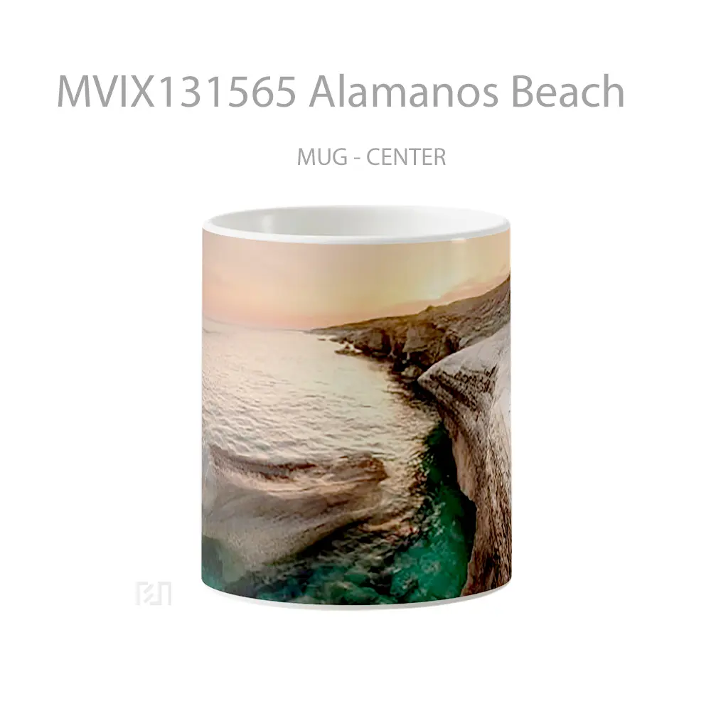Mug Alamanos Beach Gelas Pemandangan Alam