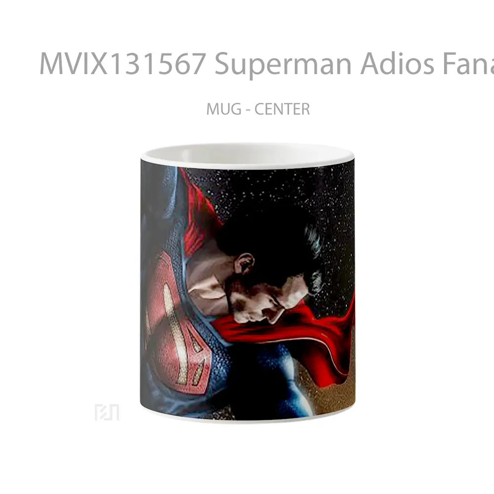 Mug Superman Adios Fanart Gelas Superhero