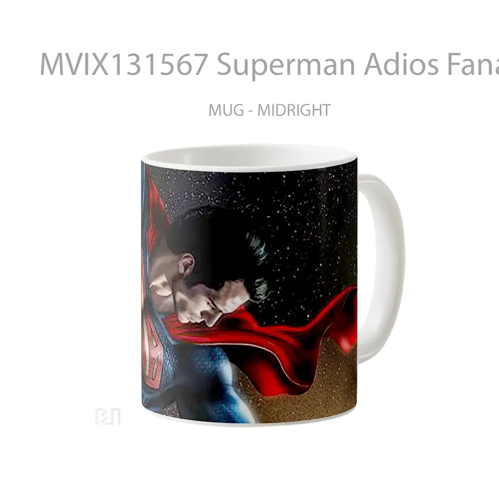 Mug Superman Adios Fanart Gelas Superhero - All-side / Desain