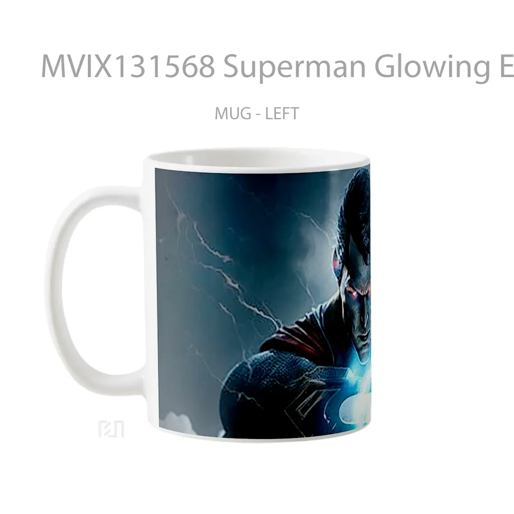 Mug Superman Glowing Eyes Gelas Superhero - All-side / Desain