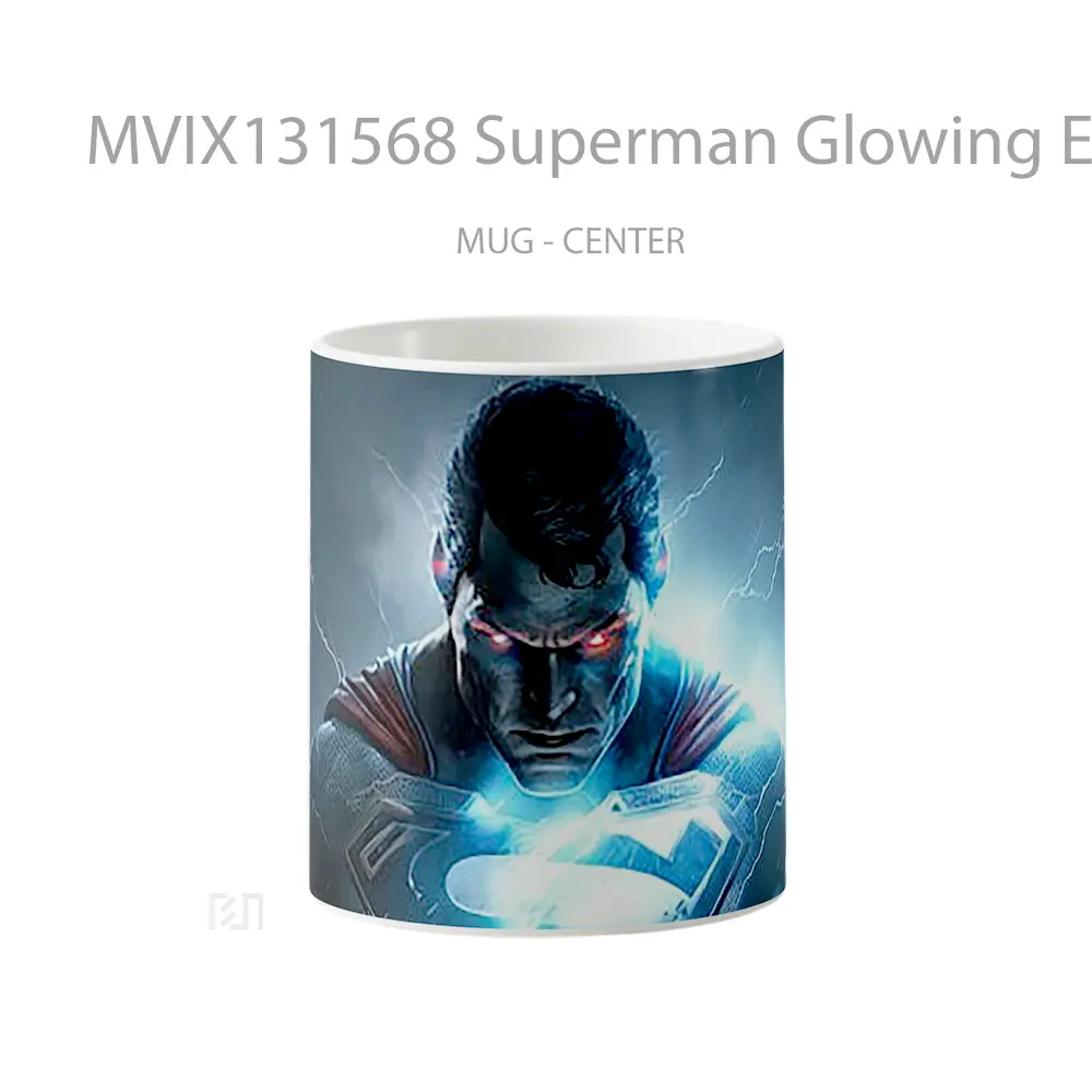 Mug Superman Glowing Eyes Gelas Superhero