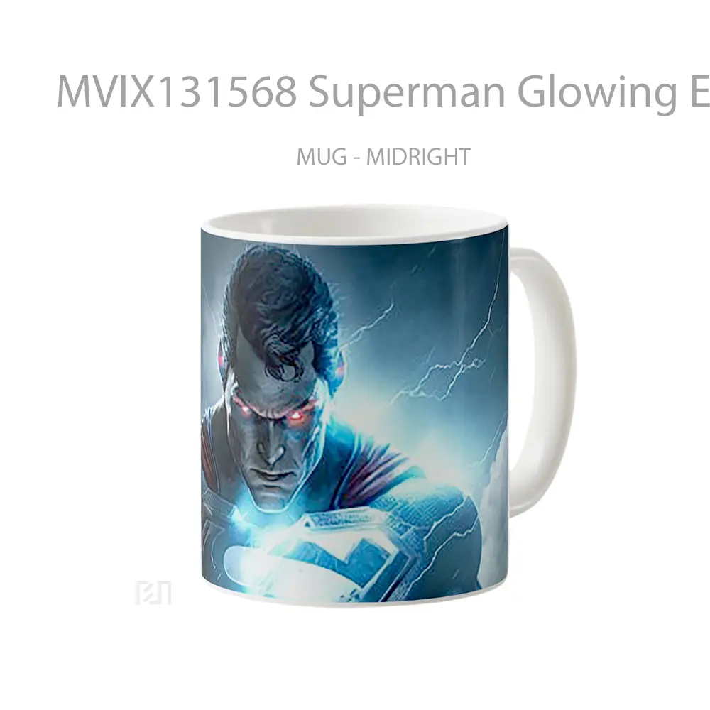 Mug Superman Glowing Eyes Gelas Superhero - All-side / Desain