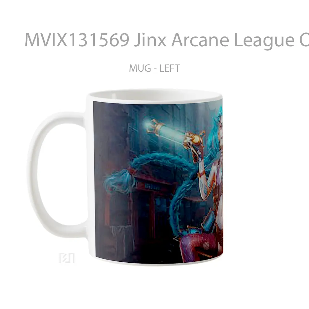 Mug Jinx Arcane League Of Legends V2 Cangkir Gamer - All-side / Desain