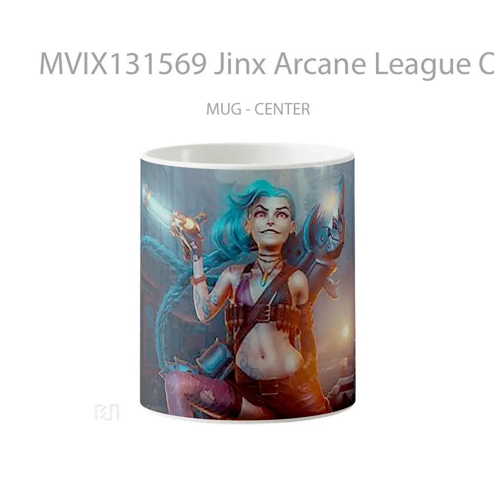 Mug Jinx Arcane League Of Legends V2 Cangkir Gamer