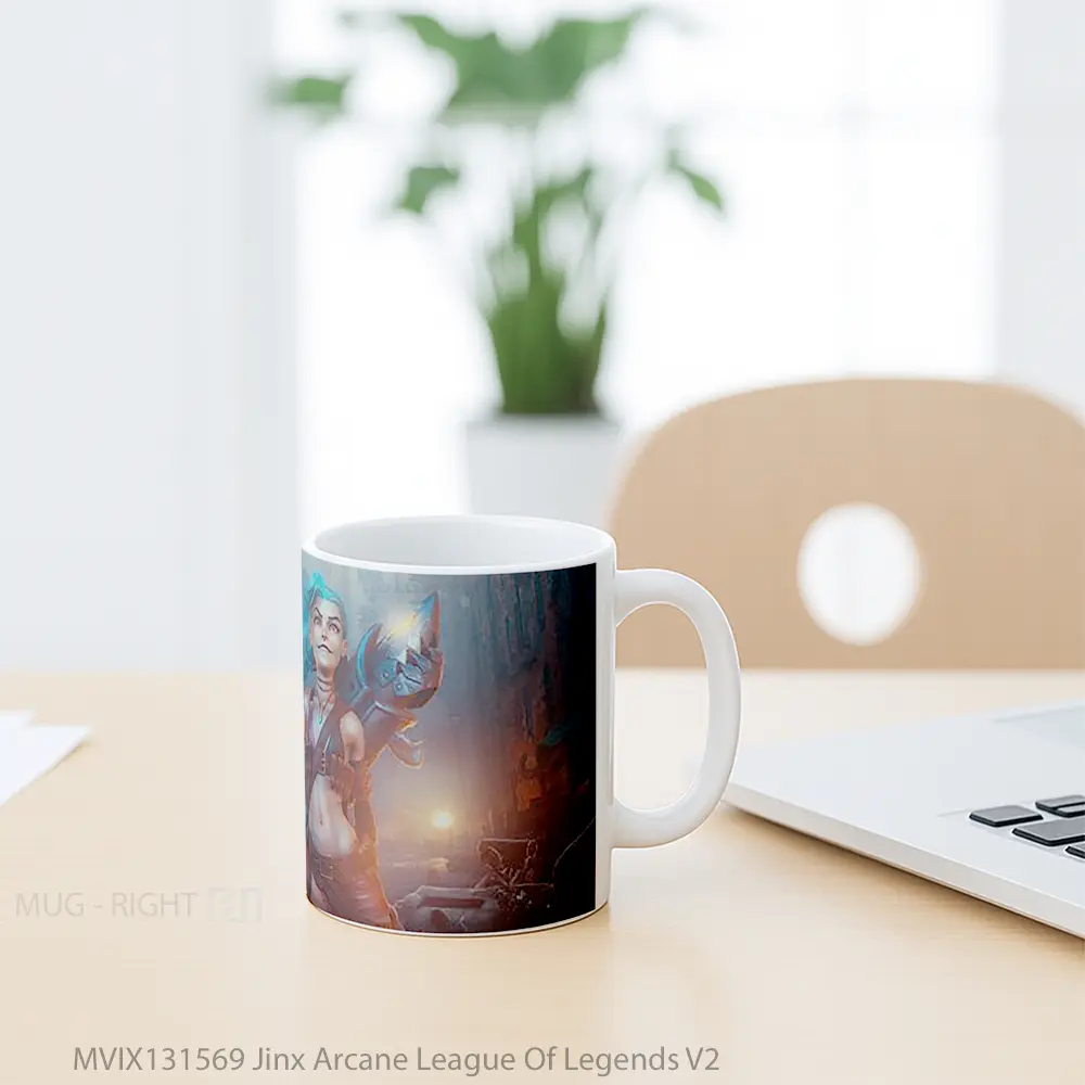Mug Jinx Arcane League Of Legends V2 Cangkir Gamer - All-side / Desain