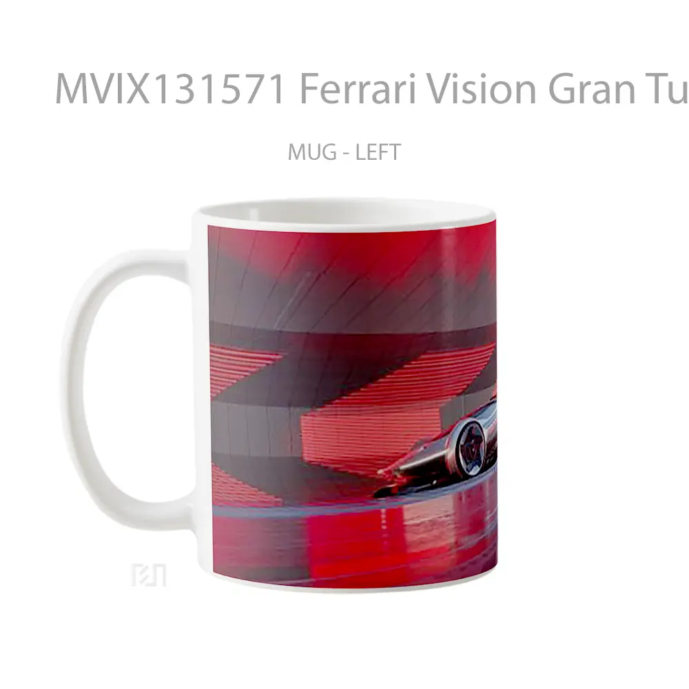 Mug Ferrari Vision Gran Turismo V2 Gelas Superhero - All-side / Desain