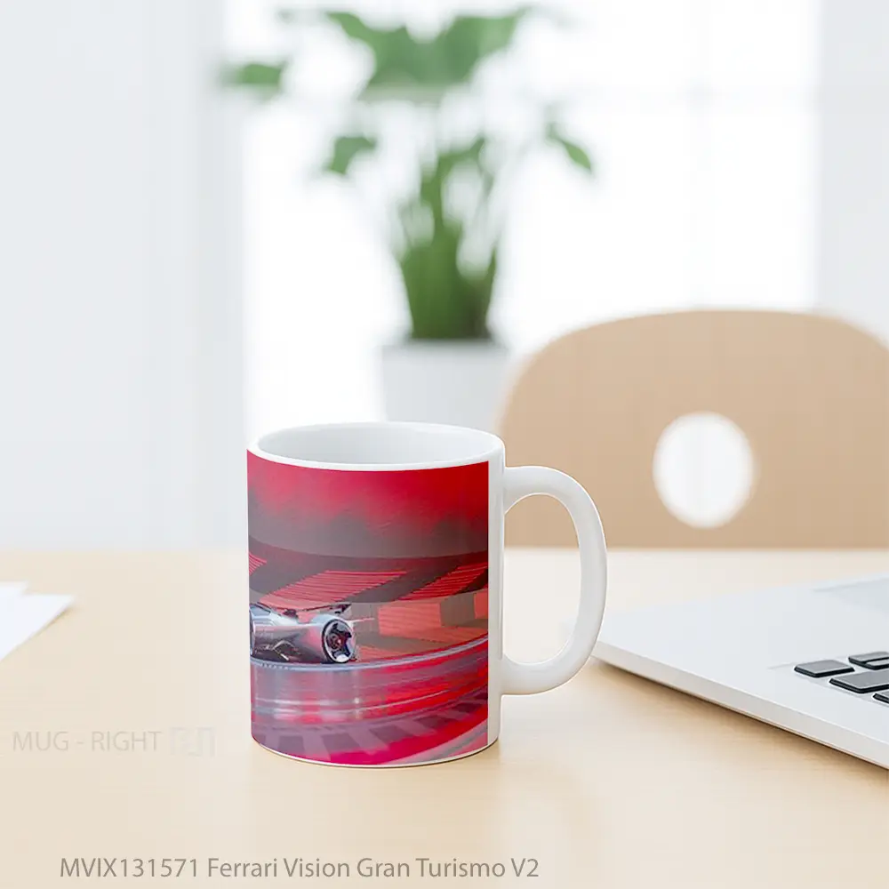 Mug Ferrari Vision Gran Turismo V2 Gelas Superhero - All-side / Desain