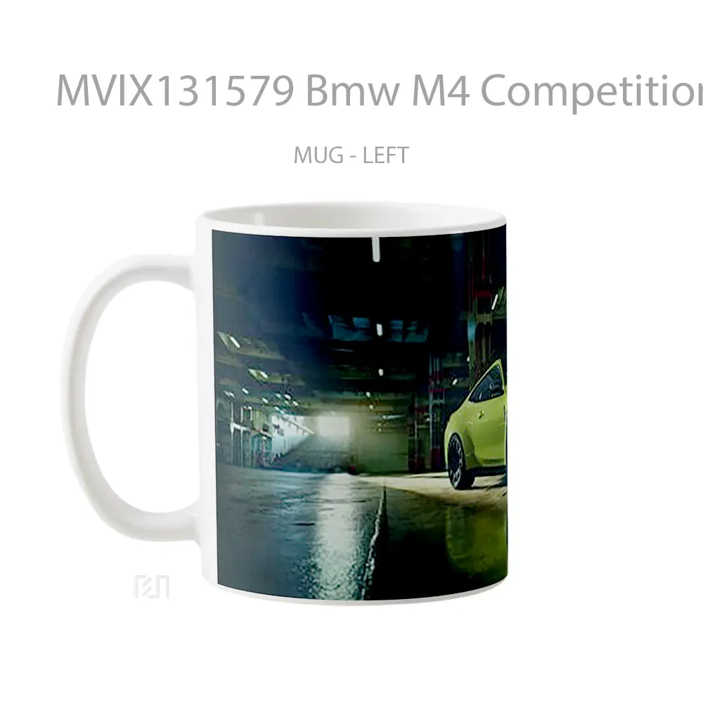 Mug Bmw M4 Competition X Alcantara 2023 Cangkir Mobil - All-side / Desain