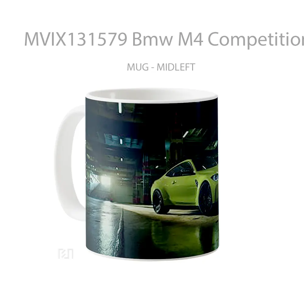 Mug Bmw M4 Competition X Alcantara 2023 Cangkir Mobil - All-side / Desain