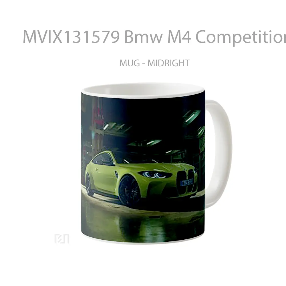 Mug Bmw M4 Competition X Alcantara 2023 Cangkir Mobil - All-side / Desain