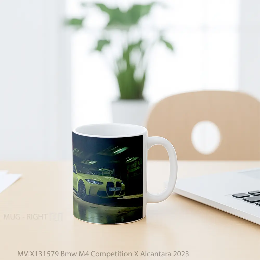 Mug Bmw M4 Competition X Alcantara 2023 Cangkir Mobil - All-side / Desain