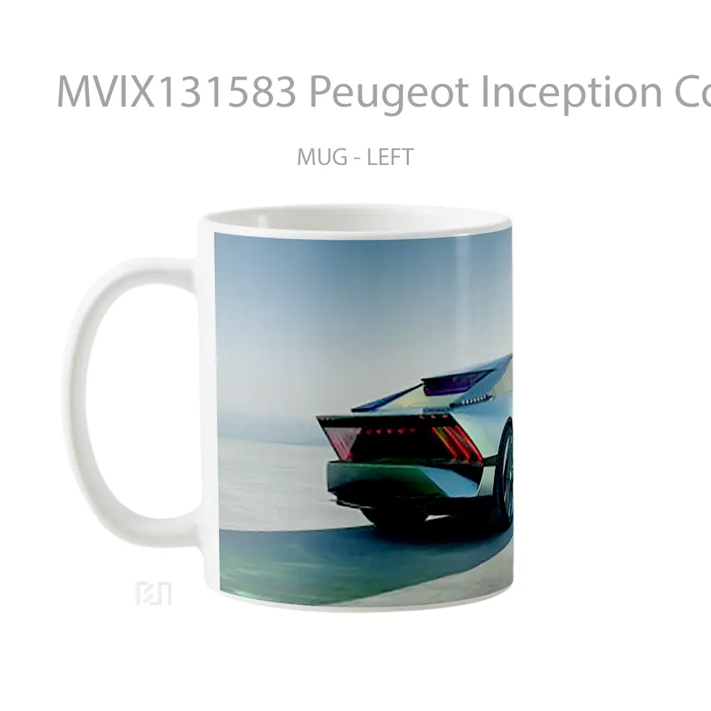 Mug Peugeot Inception Concept Gelas Film - All-side / Desain