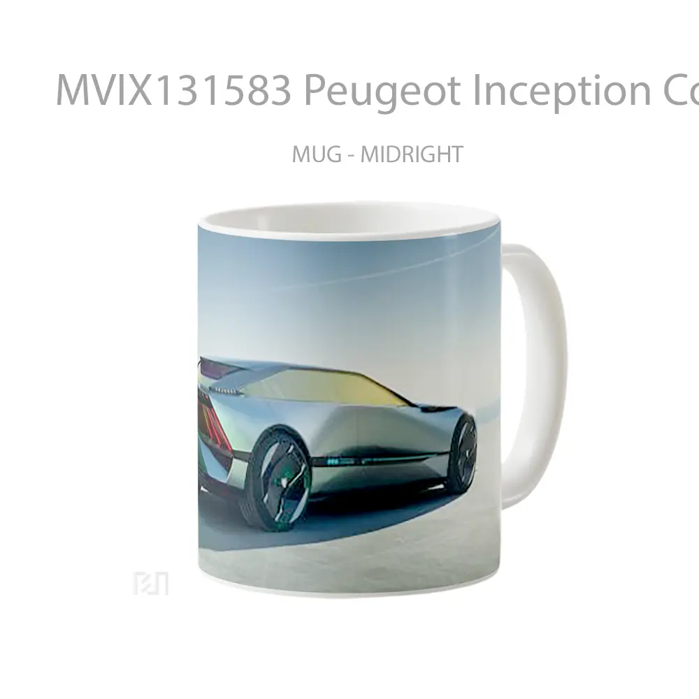 Mug Peugeot Inception Concept Gelas Film - All-side / Desain