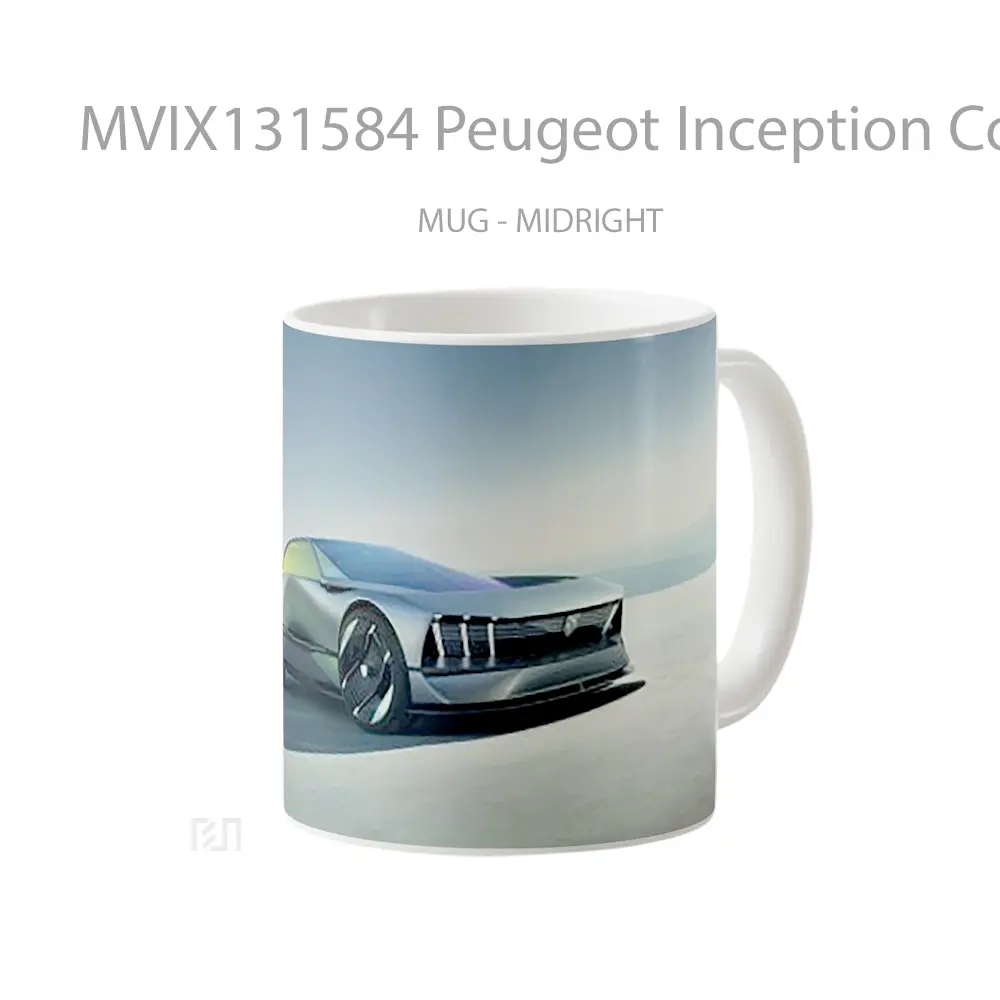 Mug Peugeot Inception Concept 2023 Gelas Film - All-side / Desain