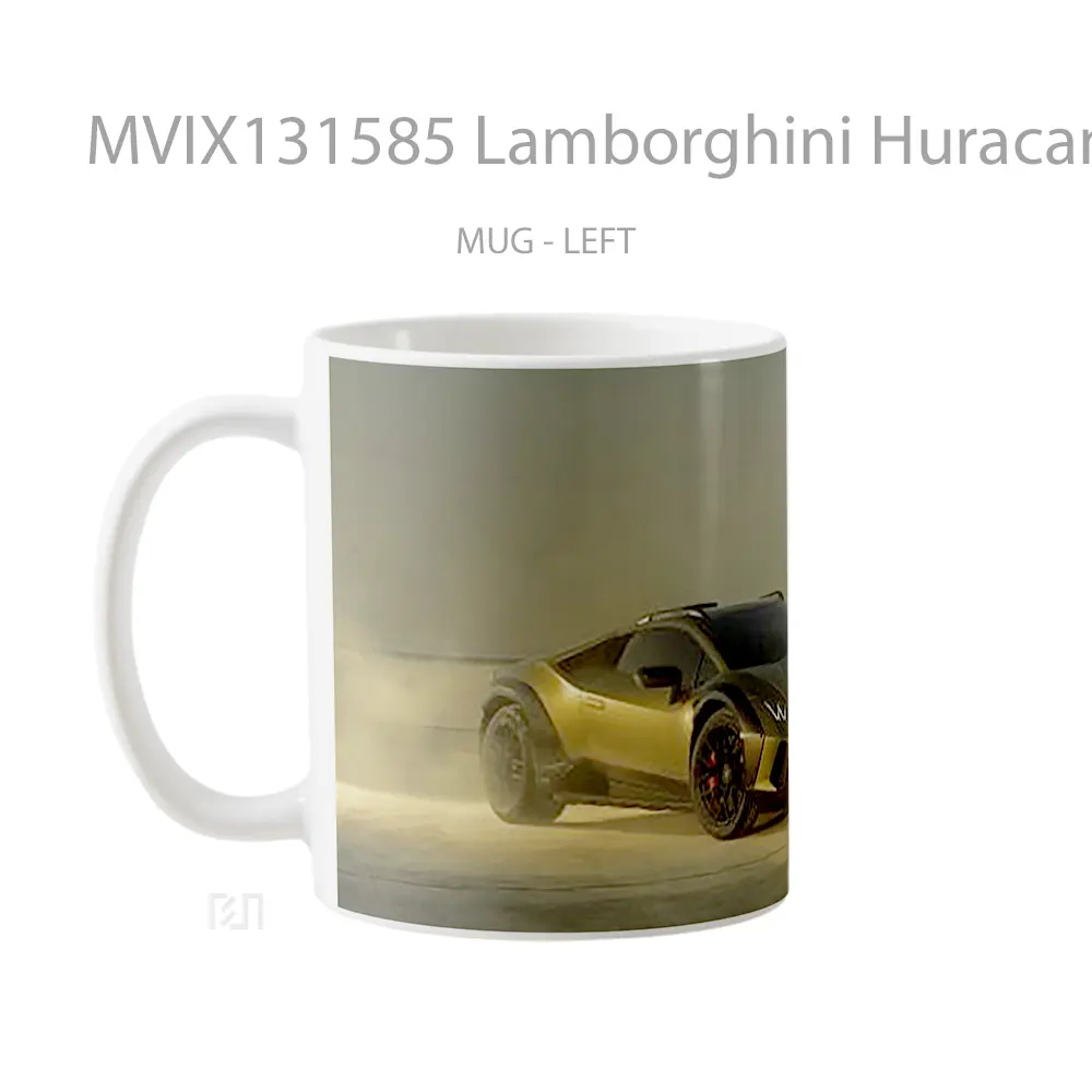 Mug Lamborghini Huracan Sterrato Cangkir Mobil - All-side / Desain